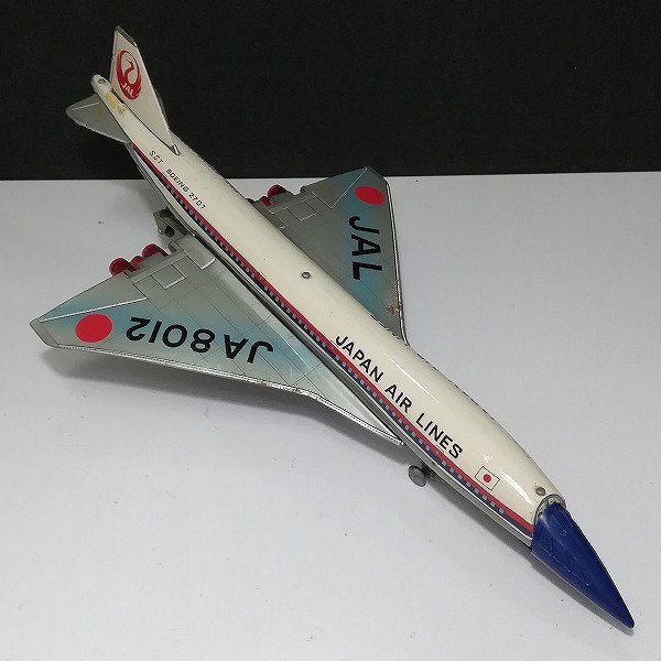 値下☆ブリキ飛行機 JAL JA207 コンコルド 1960-1970年代当時物 値下