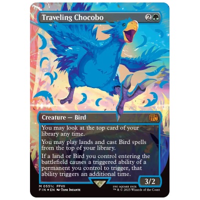 MTG】旅するチョコボ 日本語版 ボーダーレスFoil 通常Foilセット 旅