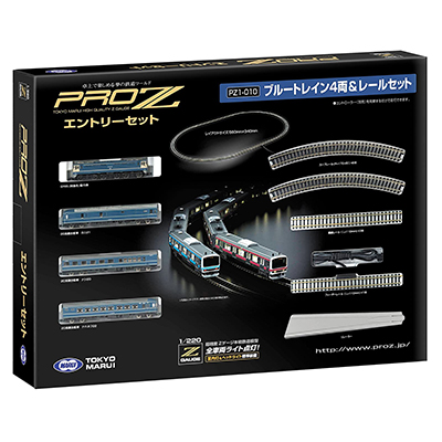 PROZ Zゲージ ブルートレイン4両&レールセット PROZ Zゲージ ブルー
