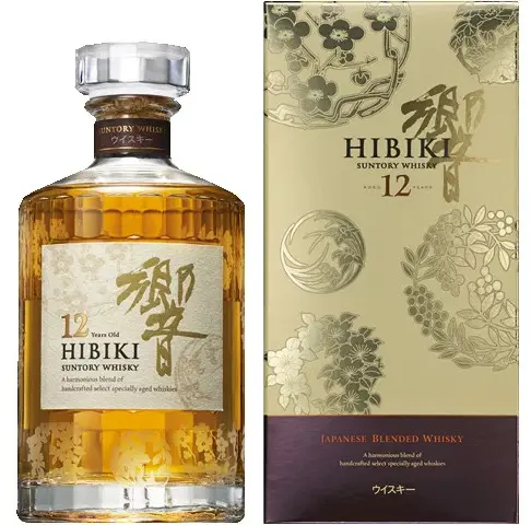 26年2月07日最新】サントリー響 12年 意匠ボトル 花鳥風月 買取価格相場