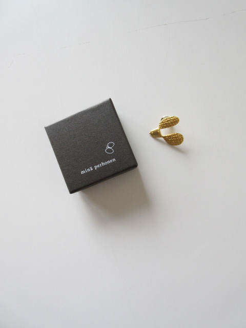 minä perhonen ゴールド ピンブローチplover