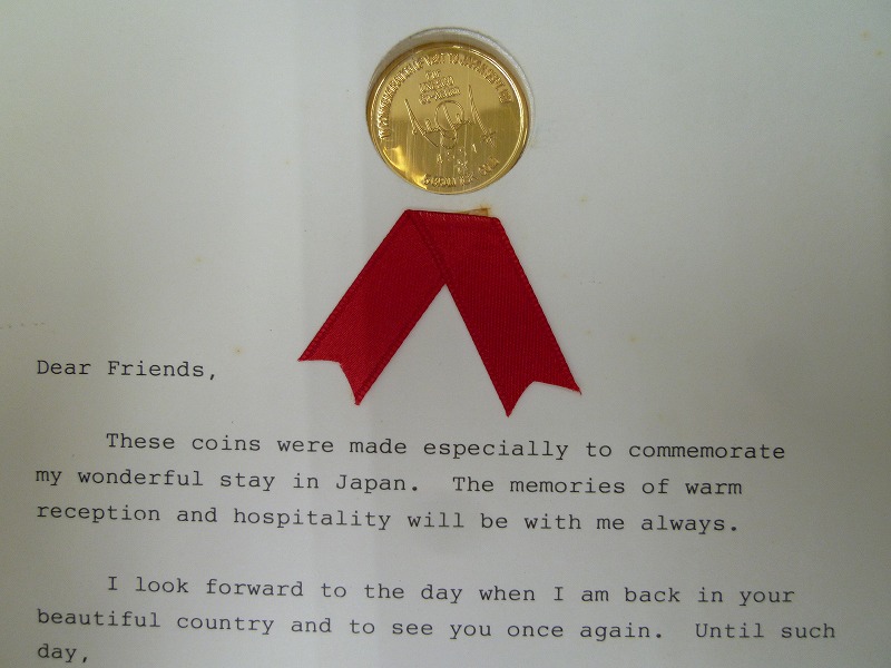 マイケルジャクソン来日記念 限定 金貨 シリアルナンバー入り18金