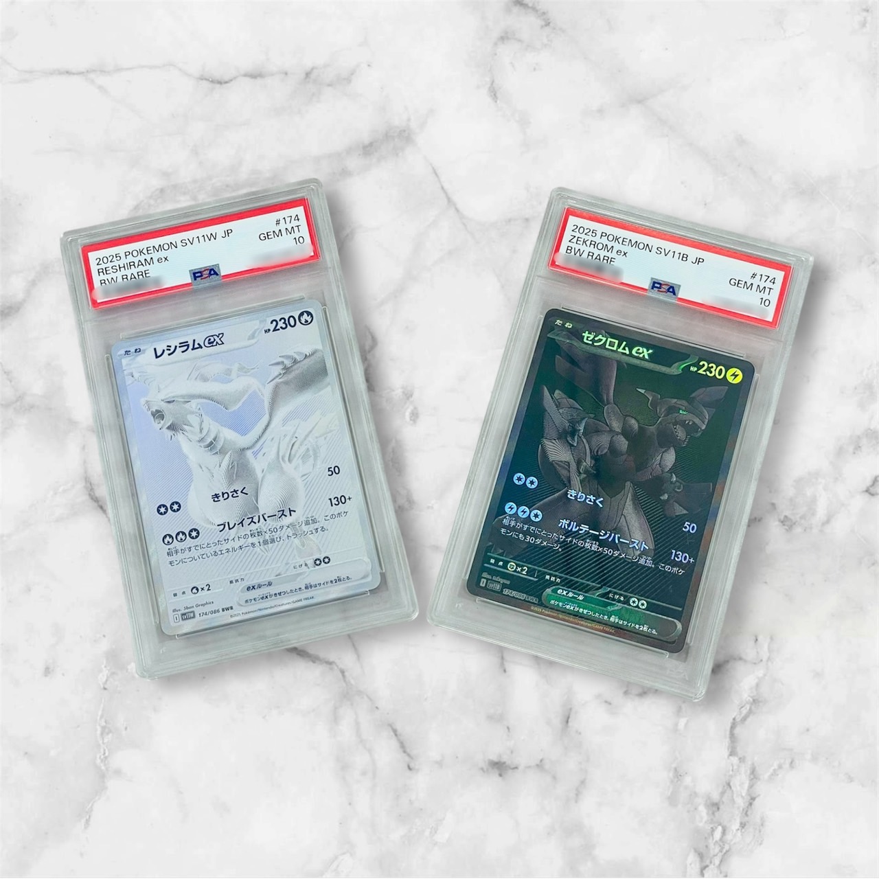 レシラム BWR ゼクロム BWR PSA10セット PSA10 ポケカ ゼクロムex