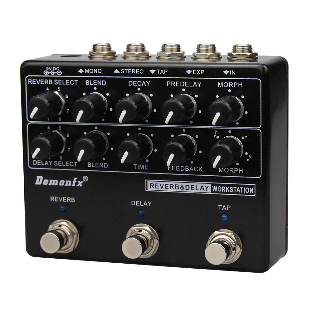DemonFx RDW Workstation Delay y Reverb Electric Guitar Pedal