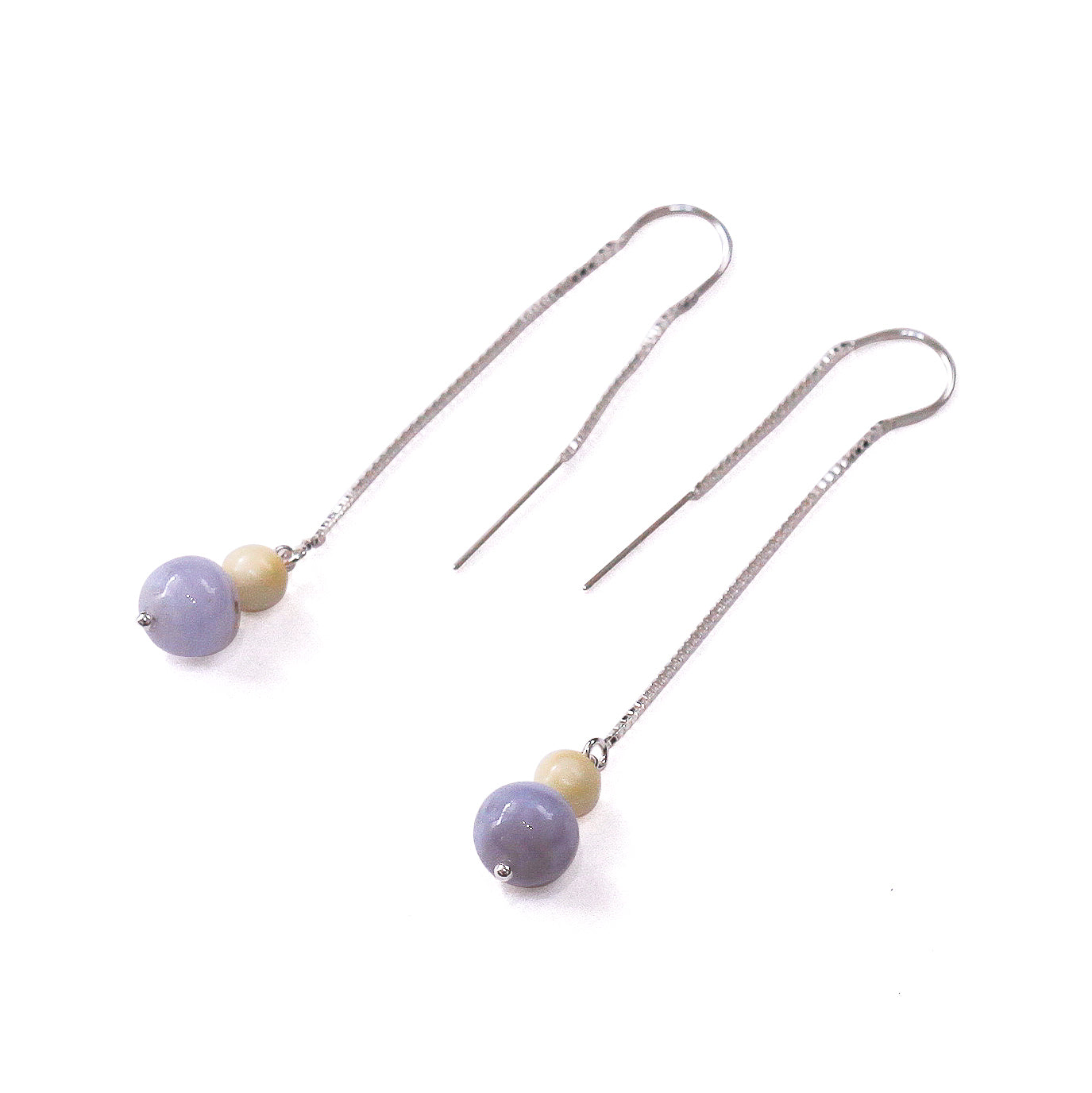 クジラ歯 丸玉 ピアスチェーンタイプ – 海想