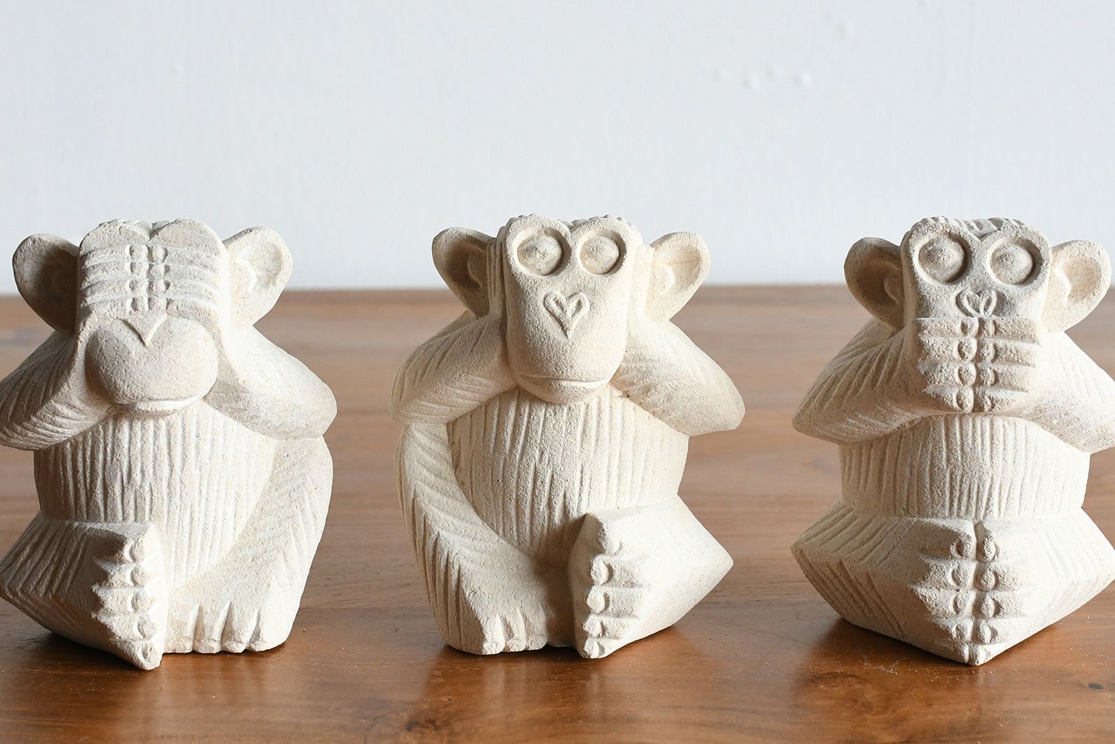 蓋置 猿 見猿聞か猿言わ猿 三猿 猿 置物 3匹の猿 見ざる 聞かざる 言わ