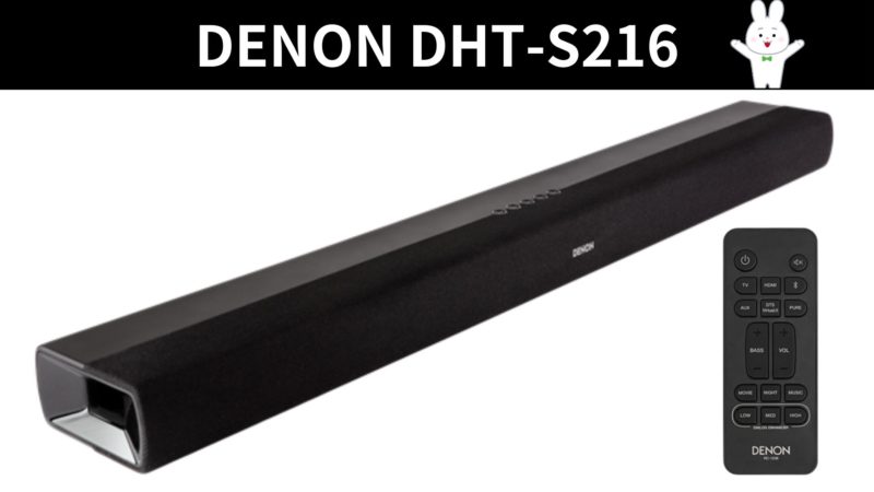 DENON サウンドバー DHT-S216 2019年製 リモコン付き DENON サウンド
