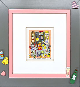 ジェームスリジィ 真作 big brother 3Dシルクスクリーン版画