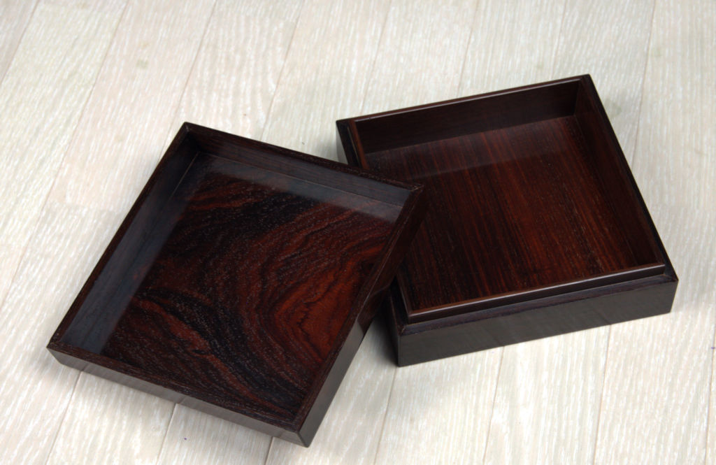 ⭐️特別⭐️紫檀 象嵌 おしどり花鳥月雲 大きな文箱 中国で購入