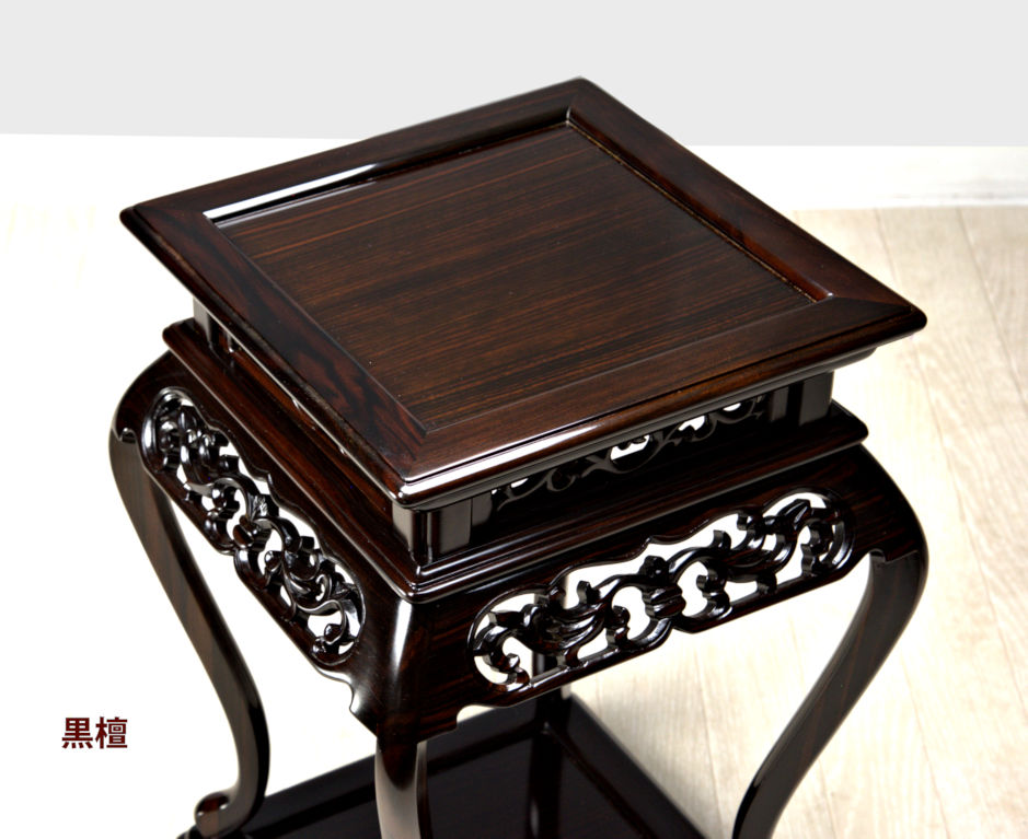 花台: 黒檀 木蓮 高卓 no..5508 / 唐木家具OSAKA