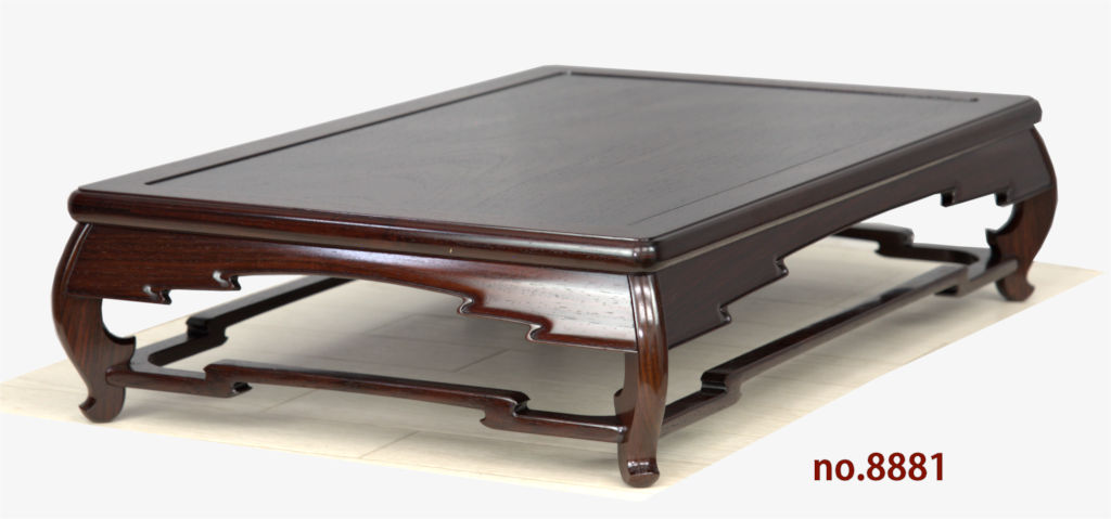 花台: 紫檀 史郎作 唐草 1.6尺 平台 大阪唐木指物工芸 no.8832 ⁄ 唐木