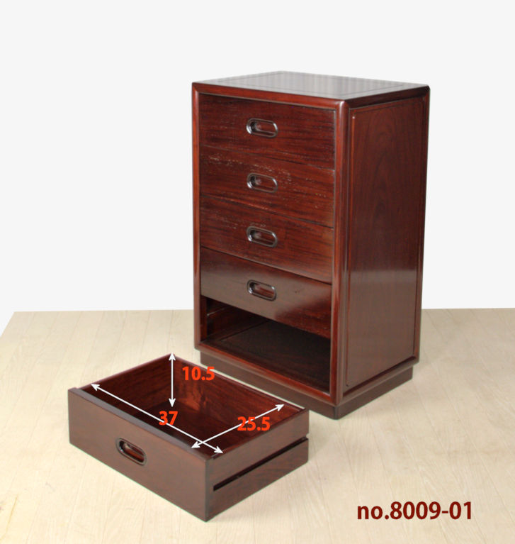 工場 【クラシック】花梨 かりん 小引き出し唐木家具 無垢 薬箪笥