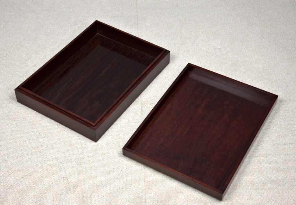 雑貨:文箱(大) 紫檀 大阪唐木指物伝統工芸士 若畑作 no.8220 / 唐木