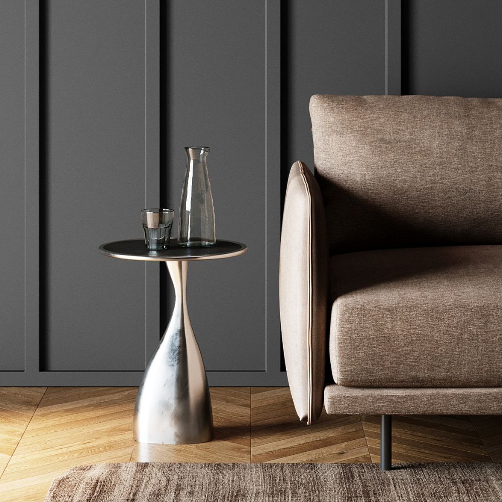 スペーシィ シルバー O36cm サイドテーブル * - サイドテーブルの通販