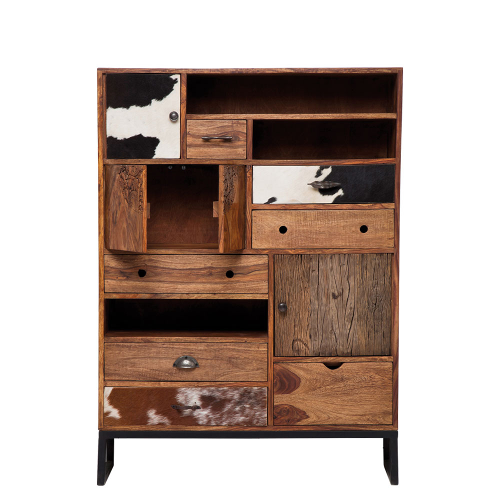 廃番】ロデオ（3Doors 8Drw） キャビネット - リビングボード