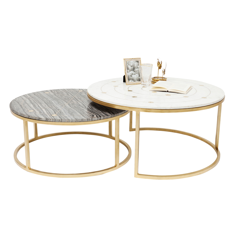 ミスティックラウンド (2/Set) O90cm サイドテーブル - サイドテーブル