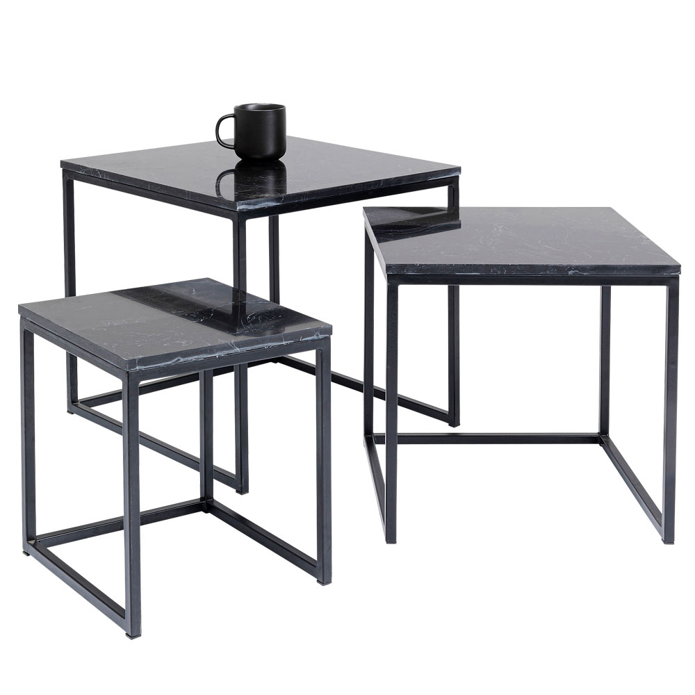 廃番】キーウェストブラック(3/Set) サイドテーブル - サイドテーブル