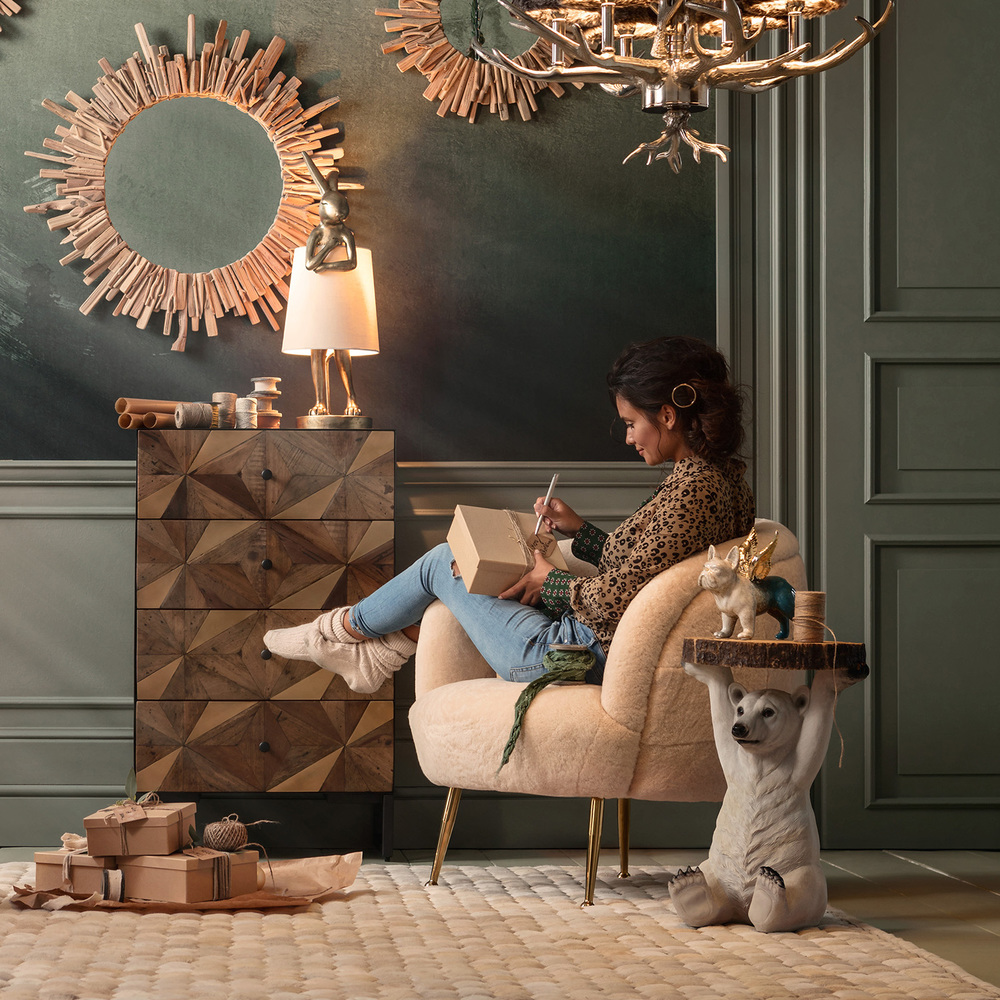 アニマルサイドテーブル ポーラーベア - サイドテーブルの通販