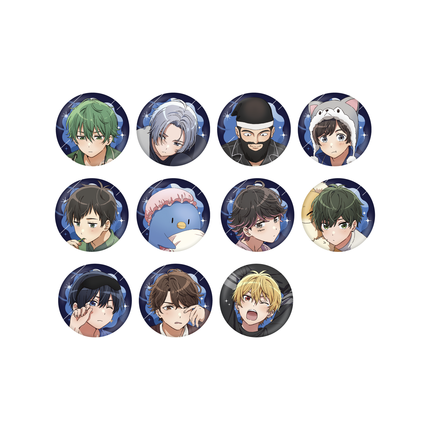 高田村交易所 中野あるま 一周年 缶バッジ 9個 高田村交易所 中野ある