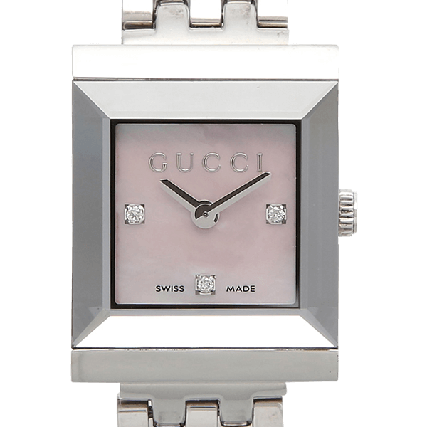 レンタル商品【128.4】GUCCI Gフレームスクエア 3Pダイヤ｜カリトケ