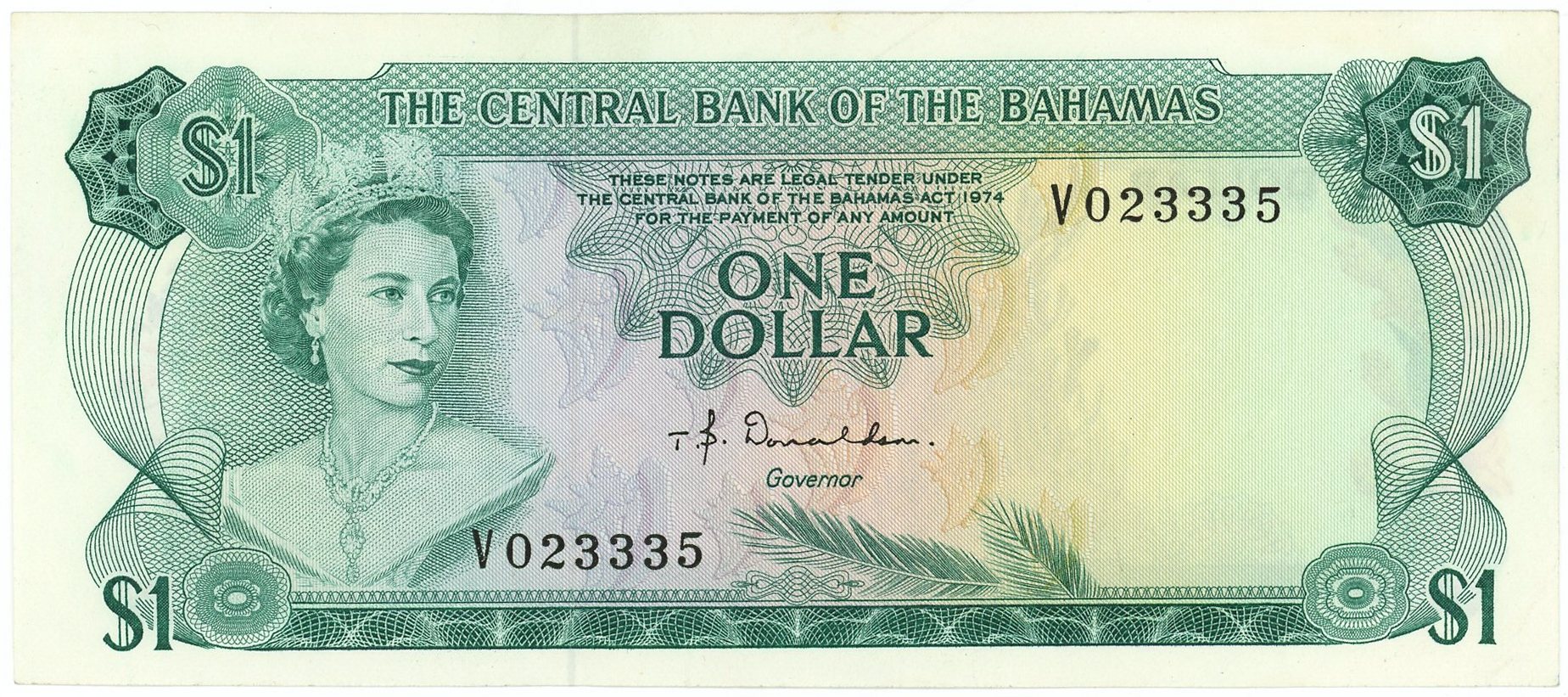 1974バハマ$ 1ドルの銀貨 バハマ諸島 1974-75年 9種 プルーフセット |