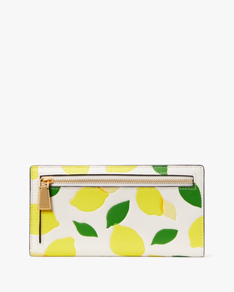 Morgan Lemon Toss Embossed Slim Bifold Wallet | Kate Spade New York