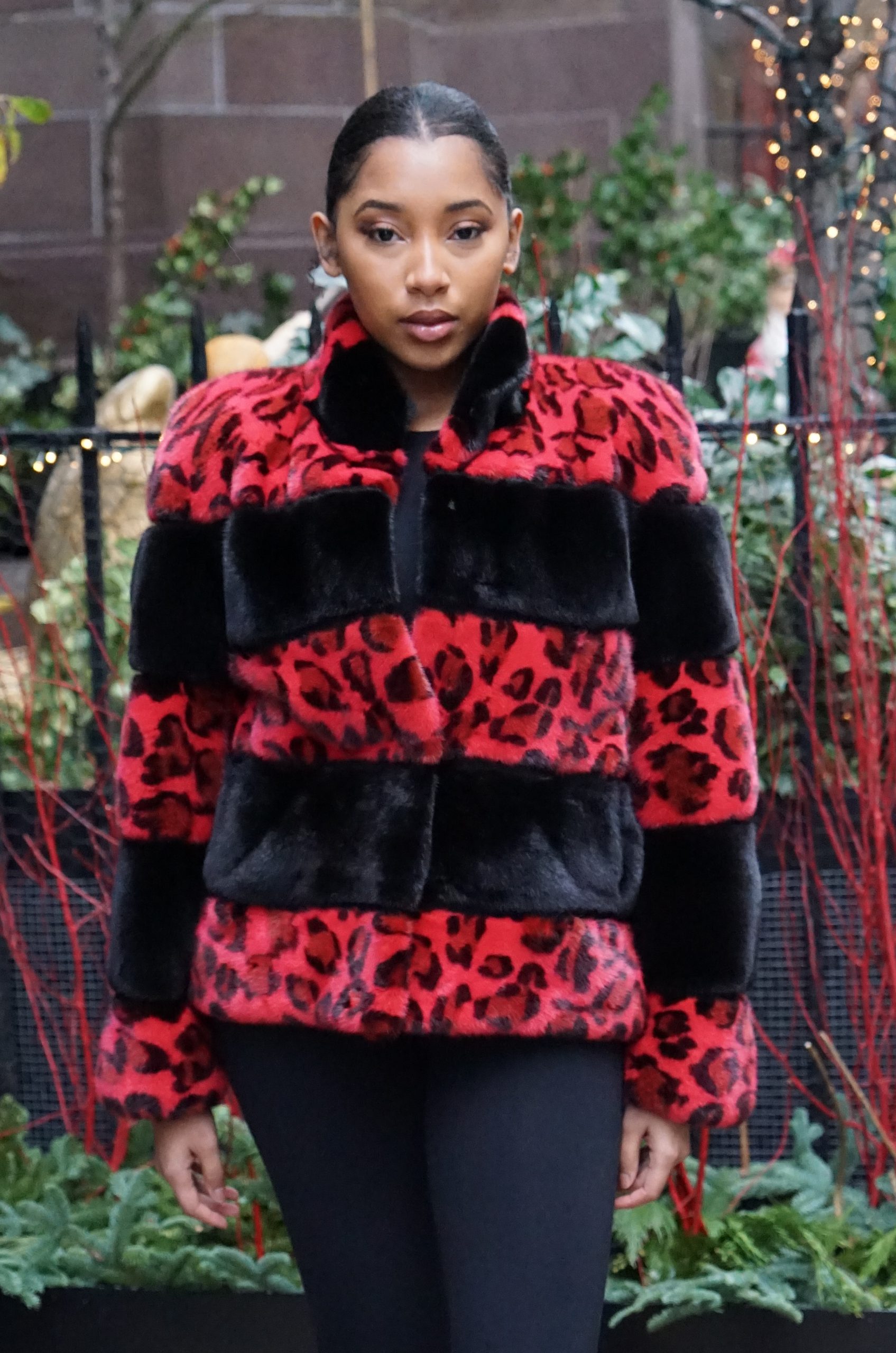 Red leopard Mink Jacket 53533 – MARC KAUFMAN FURS