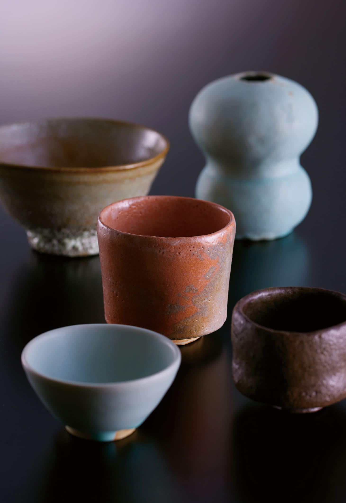 希少品 蟹彫り 煎茶碗 盃 茶道具 茶碗 3客 【公式通販】