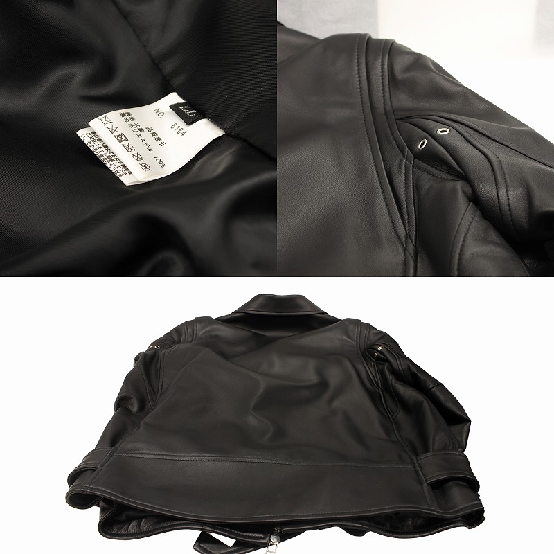 wjk ダブルジェイケイ ラムレザー トラックジャケット ライダース M