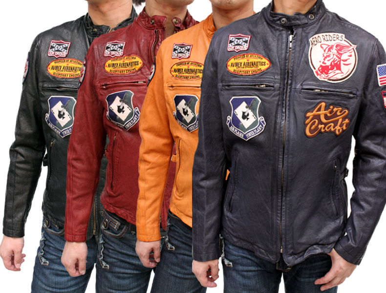 AVIREX アビレックス ゴートスキンシングルライダースジャケット6101018