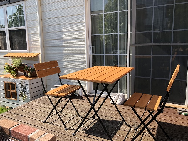 予算2000円以内でリメイク！IKEAのアウトドアテーブル