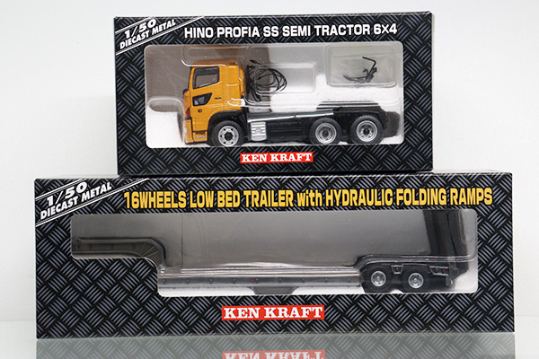 ケンクラフト 新型日野プロフィア トレーラーセット 1/50 Amazon.co.jp