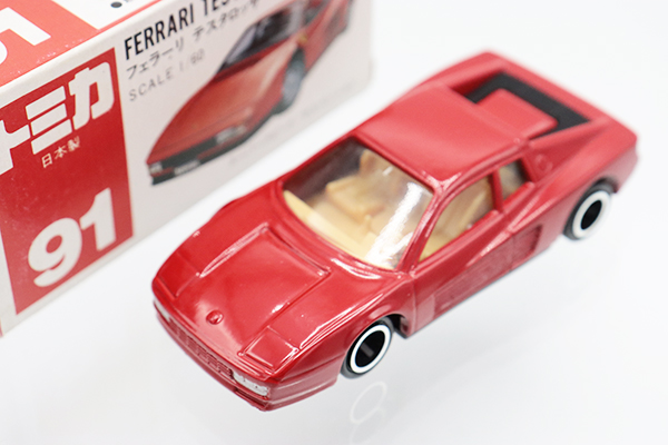 ミニカーショップ ケンボックス トミカ 赤箱(日本製)☆91☆フェラーリ