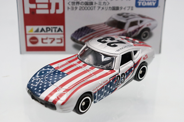 中古】 トミカ アピタ ピアゴオリジナル 世界の国旗トミカ トヨタ