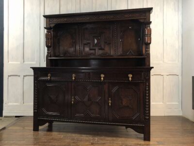 イギリス アンティーク オーク サイドボード ジャコビアンリバイバル