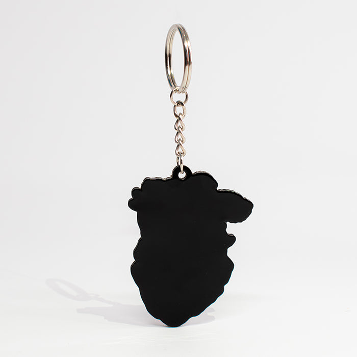 Rubber keychain / heart / Masami Yanagida