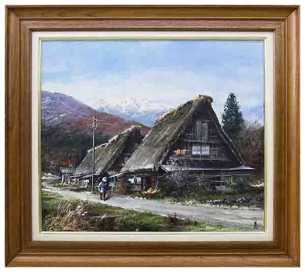 福田建之 椿花 8号 絵画、油彩 【公式通販】