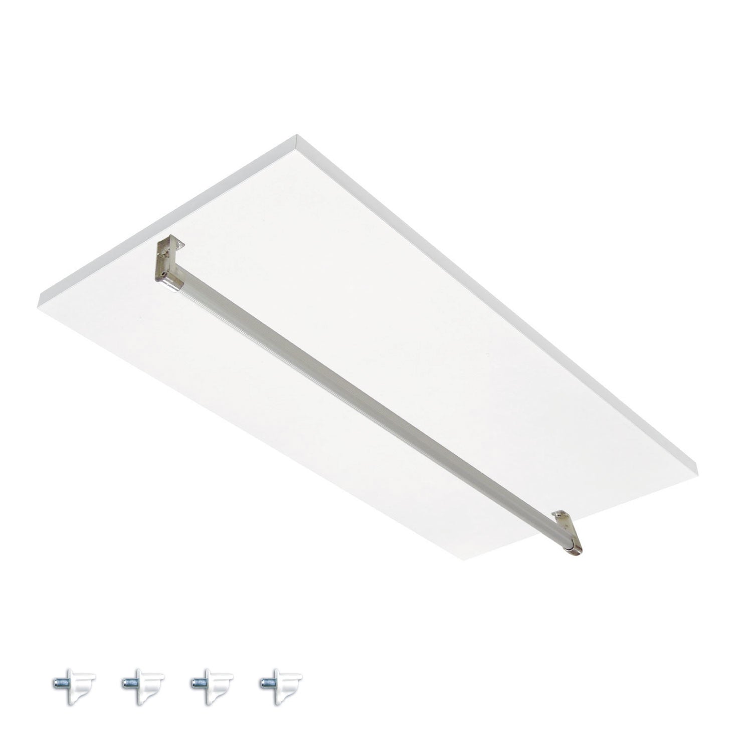 ハンガーパイプ付き オーダー棚板（ホワイト） – 株式会社平山