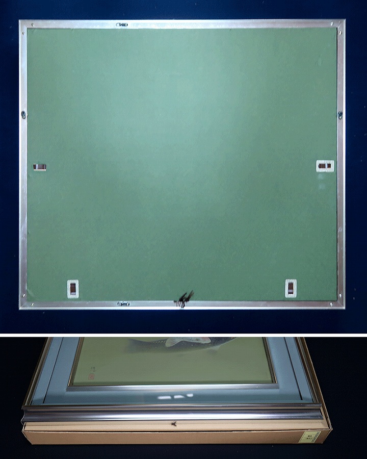 波と鳥の掛軸 太田龍一 作 波と鳥の掛軸 太田龍一 作