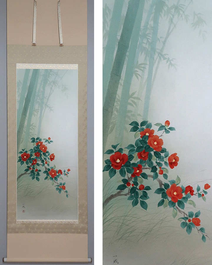 掛け軸 回堂 曳舟 絹本 希少 軸装 茶道具 掛軸 美品 です。 掛け軸 渓舟