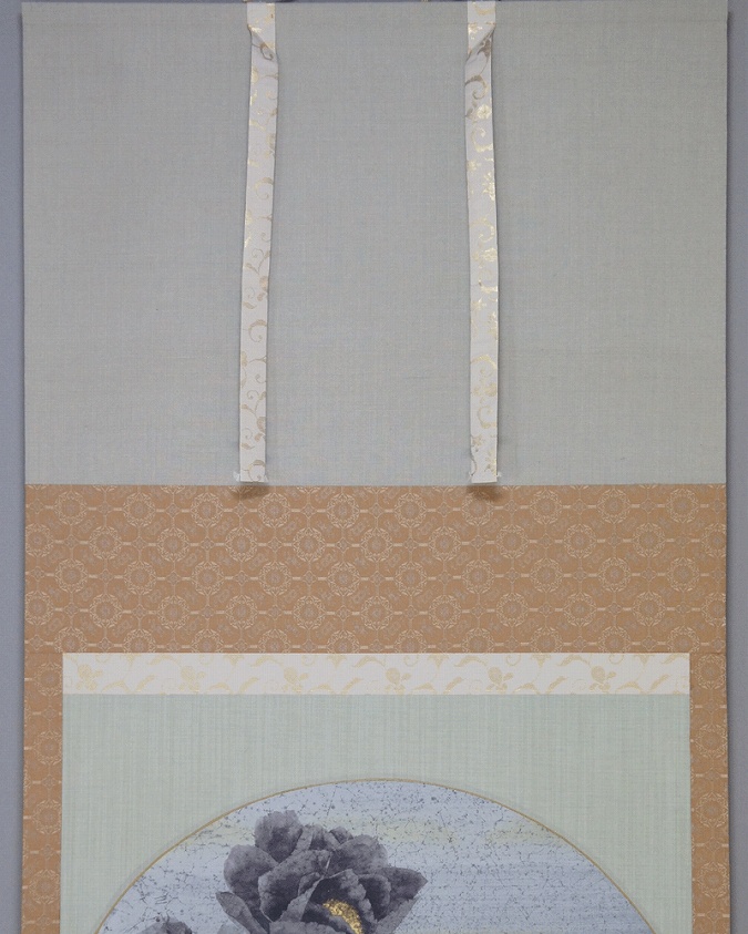 浜田三郎 牡丹 | 掛軸(掛け軸)販売／表装ご依頼は掛軸いっぷく掛軸