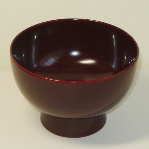 輪島塗 汁椀 (大) -無地- [外面とも朱タメ色]｜輪島市の輪島塗漆器販売