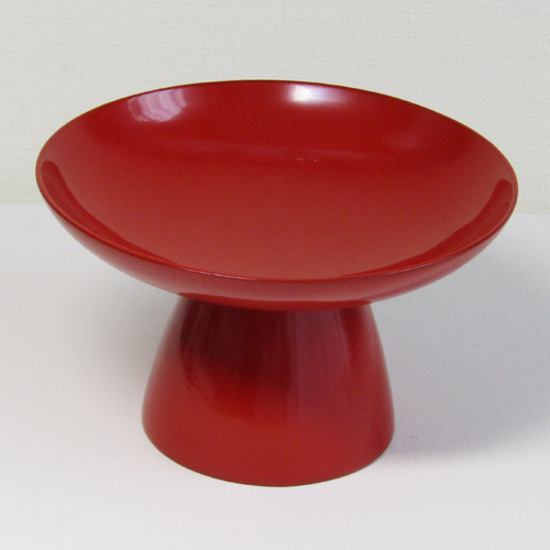 輪島塗 高坏 (高杯) - 円形- [朱色]｜輪島市の輪島塗漆器販売 輪島朝市