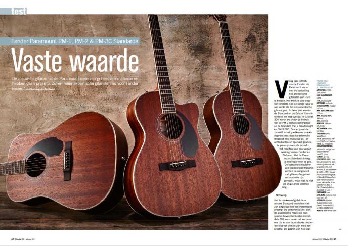 Fender Paramount PM-1, PM-2 & PM-3C Standards - test uit Gitarist