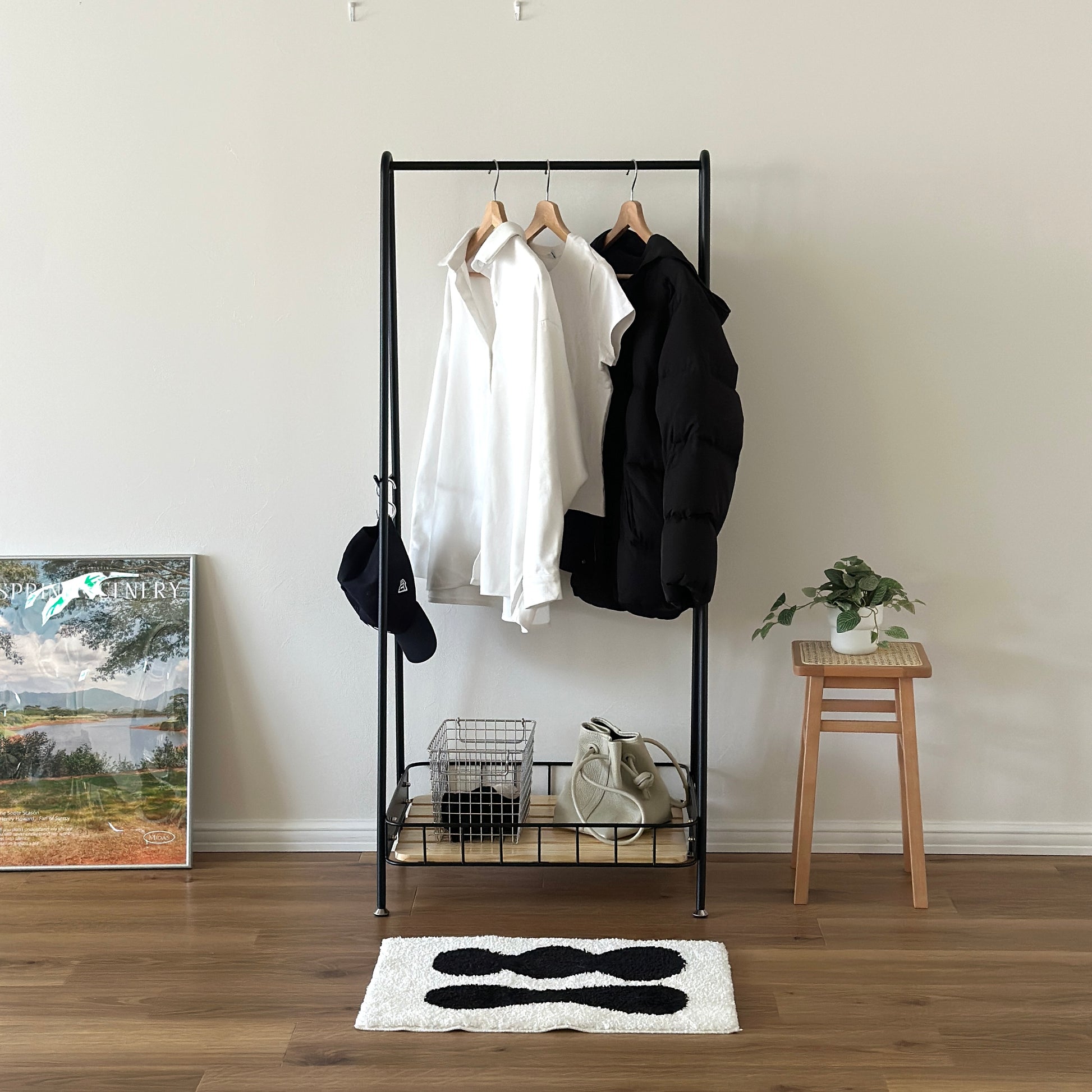 kanademono シンプルアイアンハンガーラック KANADEMONO シンプル