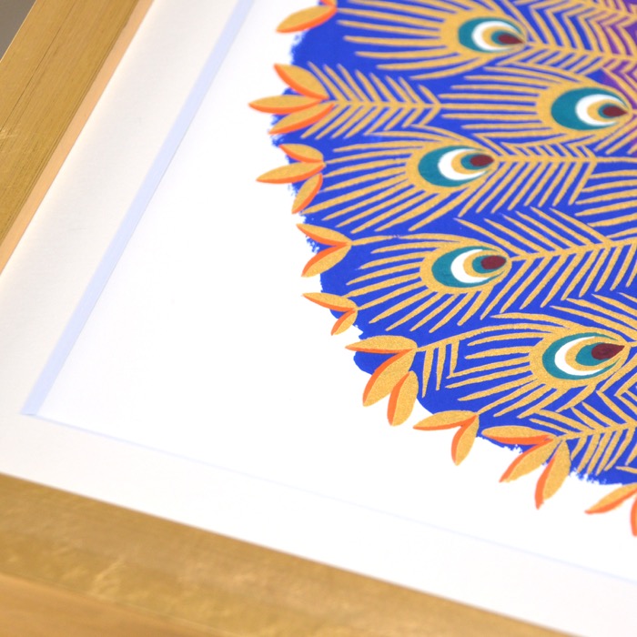 シルクスクリーン スペンス「鳥の綱渡り」 シルクスクリーン スペンス