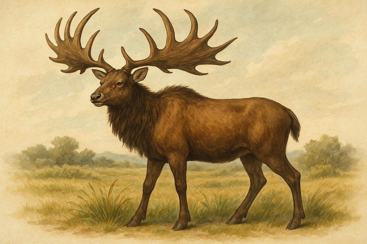 オオツノジカの歯 化石 哺乳類 氷河期 アイルランド