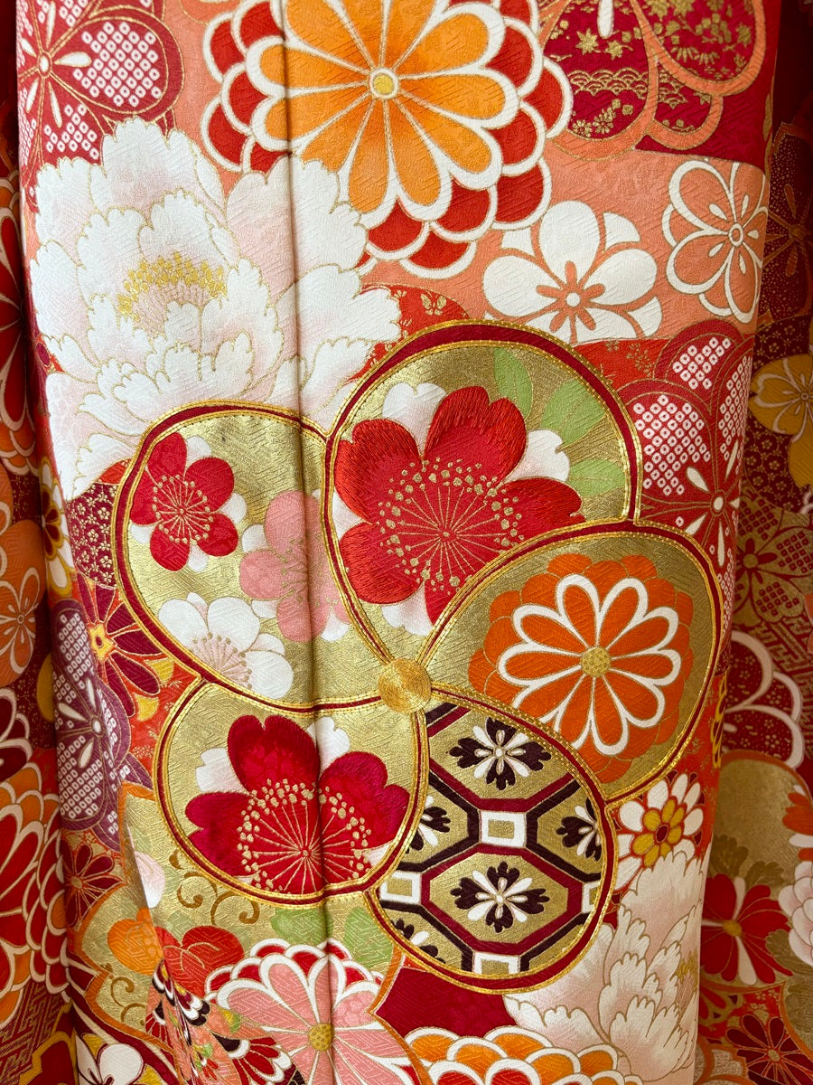 振袖レンタルセット 赤 現代風古典 – きものセンター