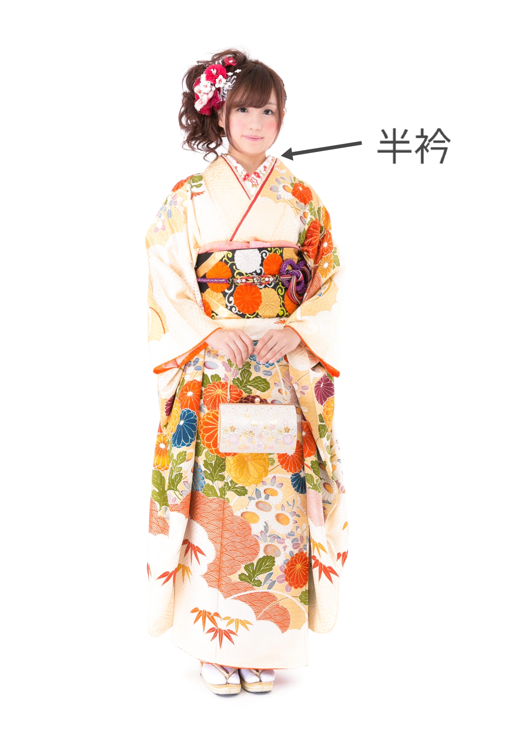 振袖襦袢の半衿どうする? 」成人式・二十歳のお祝い・レンタル・ご購入