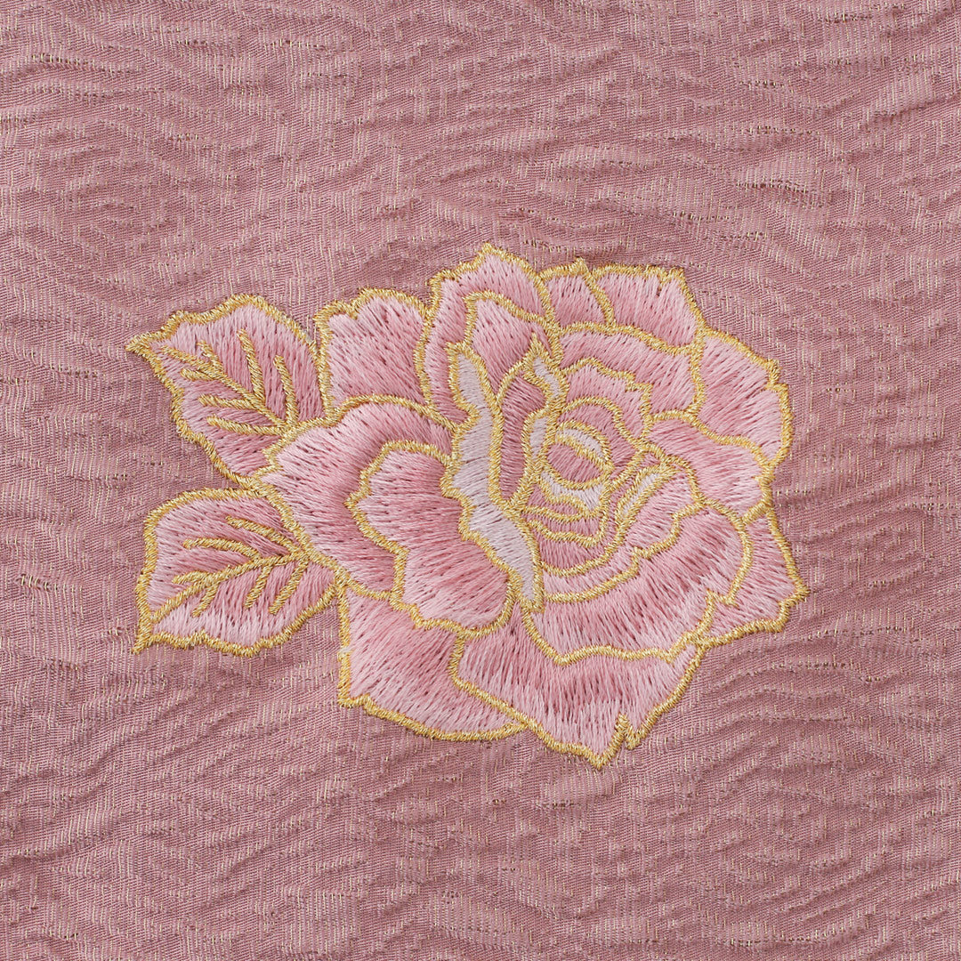 帯揚げ：ふくれ薔薇刺繍くすみピンク – kimono-hearts-onlinestore